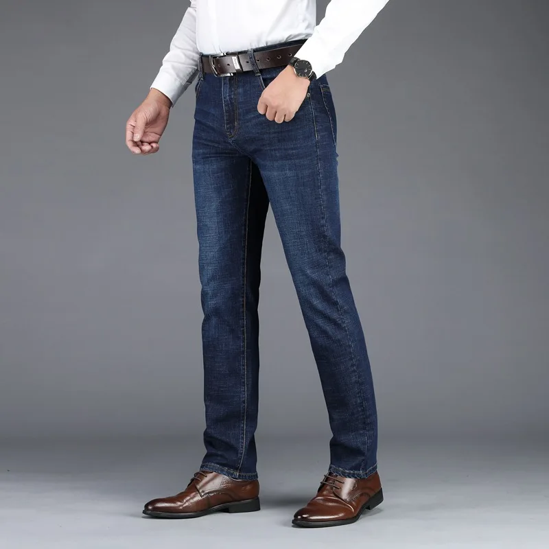 Spring MEN'S Jeans 2020 New Products Fashion Medium Waist Cotton Business Slim Fit Straight-Cut MEN'S Jeans 
Spring MEN'S Jeans 2020 New Products Fashion Medium Waist Cotton Business Slim Fit Straight-Cut MEN'S Jeans
