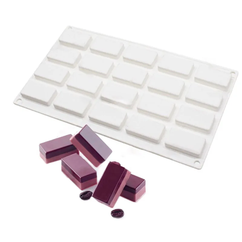 DAISUHOOM 20 Cavity Small Square Silicone Cake Mold for Chocolate Mousse Chiffon Cheese Dessert Bakeware Moulds Decorating Tools
DAISUHOOM 20 Cavity Small Square Silicone Cake Mold for Chocolate Mousse Chiffon Cheese Dessert Bakeware Moulds Decorating Tools