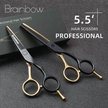 Brainbow 5.5' Professional Hair Scissors Japan Hairdressing Barber Scissors Thinning Cutting Shears Scissors Haircut Hair Style
Brainbow 5.5' Professional Hair Scissors Japan Hairdressing Barber Scissors Thinning Cutting Shears Scissors Haircut Hair Style