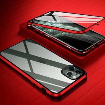 Metal Magnetic Case For iPhone 11 Pro Case Double Tempered Glass Magnet Case Cover For iPhone XR X 10 XS Max 6 6s 7 8 Plus Cases
Metal Magnetic Case For iPhone 11 Pro Case Double Tempered Glass Magnet Case Cover For iPhone XR X 10 XS Max 6 6s 7 8 Plus Cases