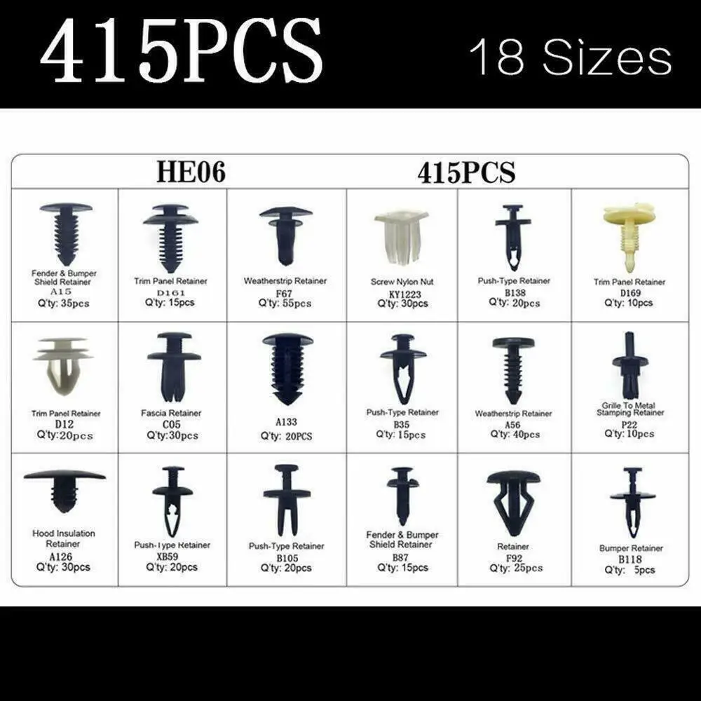 415 Pcs Auto Fastener Series Car Push Pin Clips 7 Hd3dc108ddc51492c8edfbd8c59aa7d738 Car Push Pin Clips
