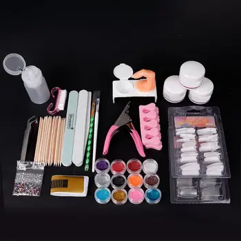 Full Acrylic Powder Nail Art Tool Starter Kit/Set Nail Tips Brush File Form DIY Kit For Beginners Nail Glitter Powder New
Full Acrylic Powder Nail Art Tool Starter Kit/Set Nail Tips Brush File Form DIY Kit For Beginners Nail Glitter Powder New