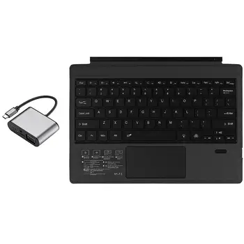 8 in 1 USB C Hub /Type C Data Hub with 8-Port & Wireless Keyboard with Presspad for Microsoft/Surface Pro 7
8 in 1 USB C Hub /Type C Data Hub with 8-Port & Wireless Keyboard with Presspad for Microsoft/Surface Pro 7