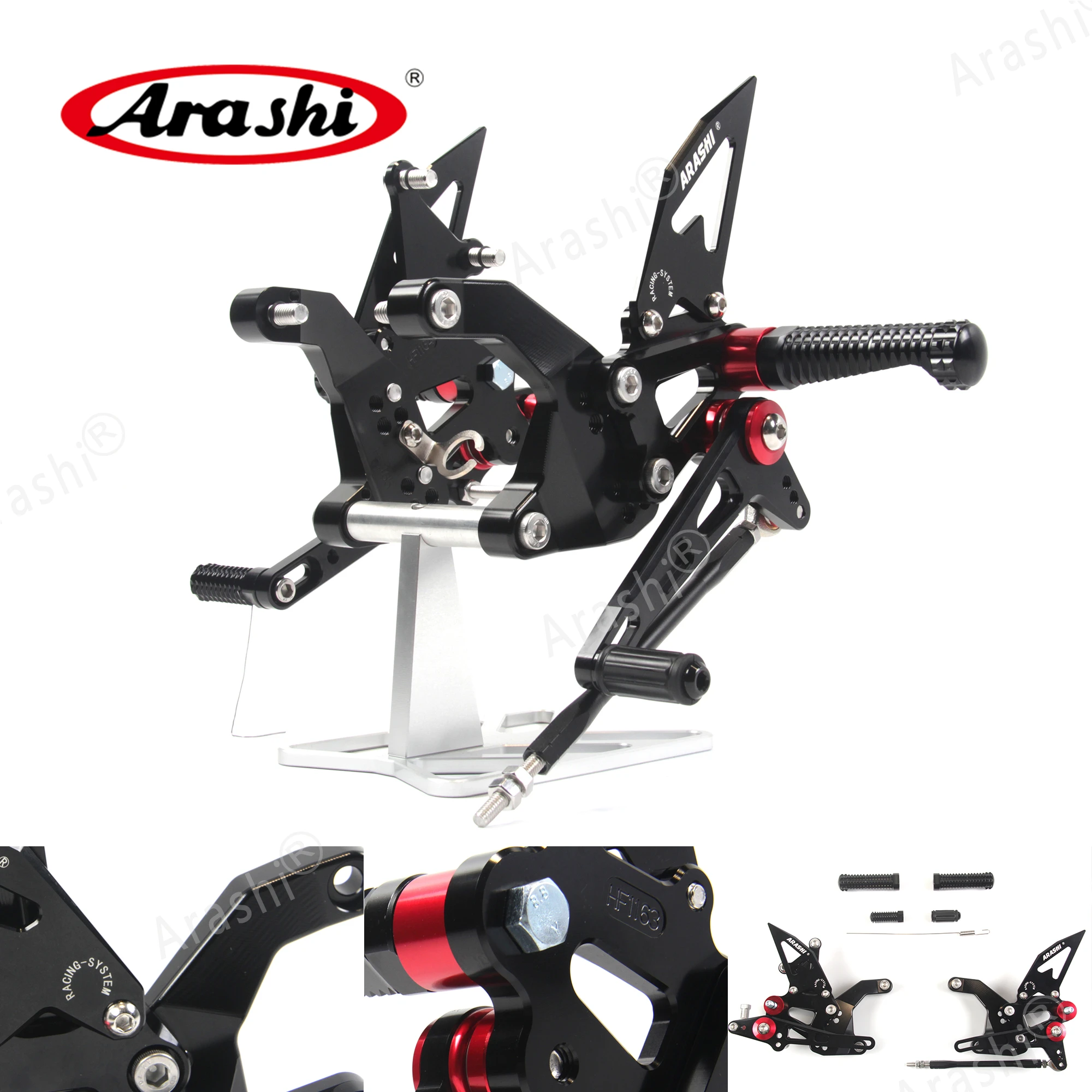 

ARASHI CNC Footrest Adjustable Rearset Foot Peg For KAWASAKI Z900 ZR900 2017 2018 2019 Z 900 ZR-900