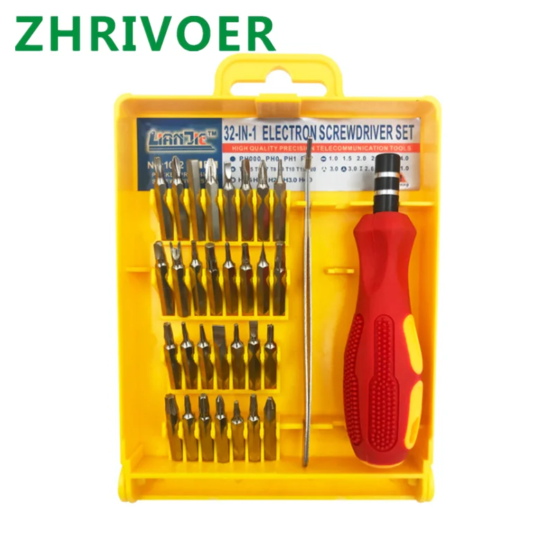 32pc telecommunication clock and watch maintenance mobile phone iPhone dismantling tool screwdriver screwdriver combination set
32pc telecommunication clock and watch maintenance mobile phone iPhone dismantling tool screwdriver screwdriver combination set