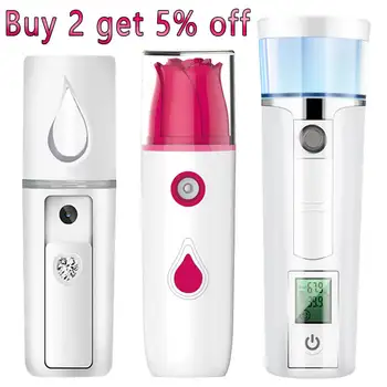 Portable Nano Mist Sprayer Facial Nebulizer Steamer Moisture Analyzer Dry Skin Care Professional SPA Mini Ion Face Spray Device
Portable Nano Mist Sprayer Facial Nebulizer Steamer Moisture Analyzer Dry Skin Care Professional SPA Mini Ion Face Spray Device