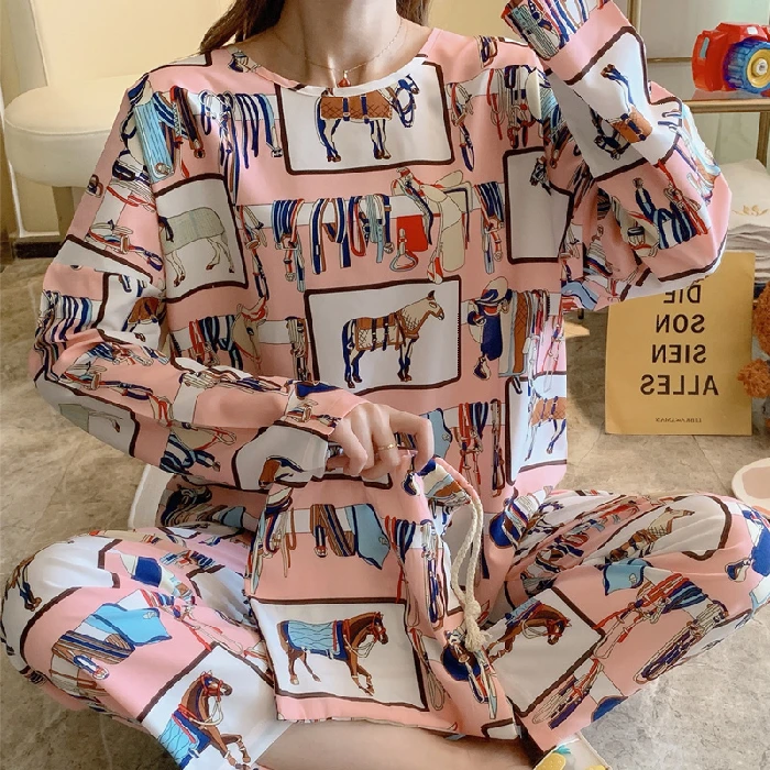 Women's Pajama Sets Spring Autumn New Fashion Pyjamas Long Sleeve Trousers Loose Pijama 100% Cotton Good Quality Night Sleepwear
Women's Pajama Sets Spring Autumn New Fashion Pyjamas Long Sleeve Trousers Loose Pijama 100% Cotton Good Quality Night Sleepwear