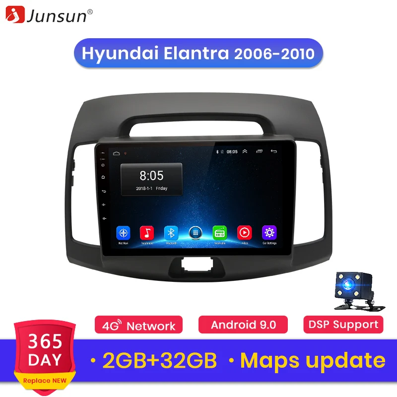 Junsun V1 2G + 32G Android 9.0 For Hyundai Elantra 2006 - 2010 Car Radio Multimedia Video Player Navigation GPS 2 din dvd
Junsun V1 2G + 32G Android 9.0 For Hyundai Elantra 2006 - 2010 Car Radio Multimedia Video Player Navigation GPS 2 din dvd