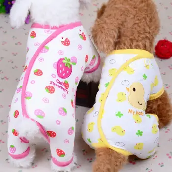 Cute Small Dog Pajamas for Companion Dog Cat Clothes Puppy Jumpsuit Chihuahua Dog Coat Pomeranian Dog Print T-shirt 
Cute Small Dog Pajamas for Companion Dog Cat Clothes Puppy Jumpsuit Chihuahua Dog Coat Pomeranian Dog Print T-shirt