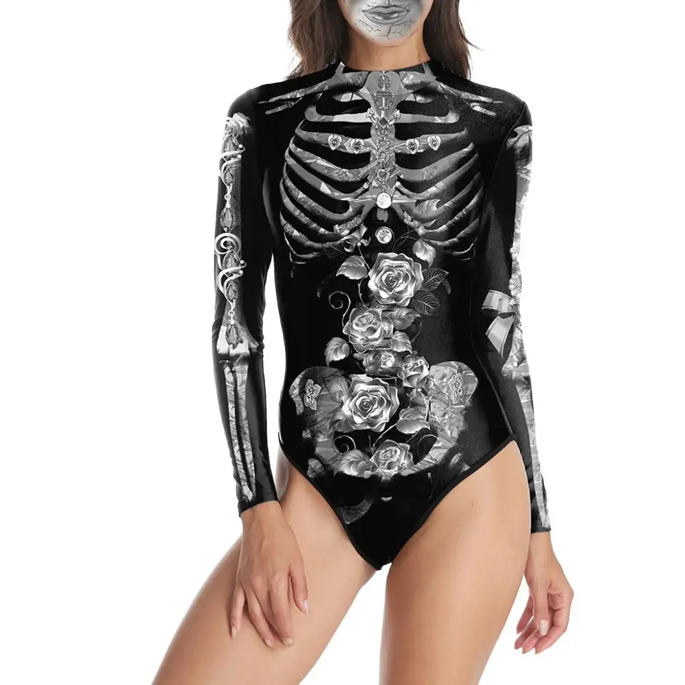Fashion Halloween Costume sexy Womens black Bodysuit Long Sleeve Zipper One Piece jumpsuit romper Casual slim womens playsuit A4
Fashion Halloween Costume sexy Womens black Bodysuit Long Sleeve Zipper One Piece jumpsuit romper Casual slim womens playsuit A4