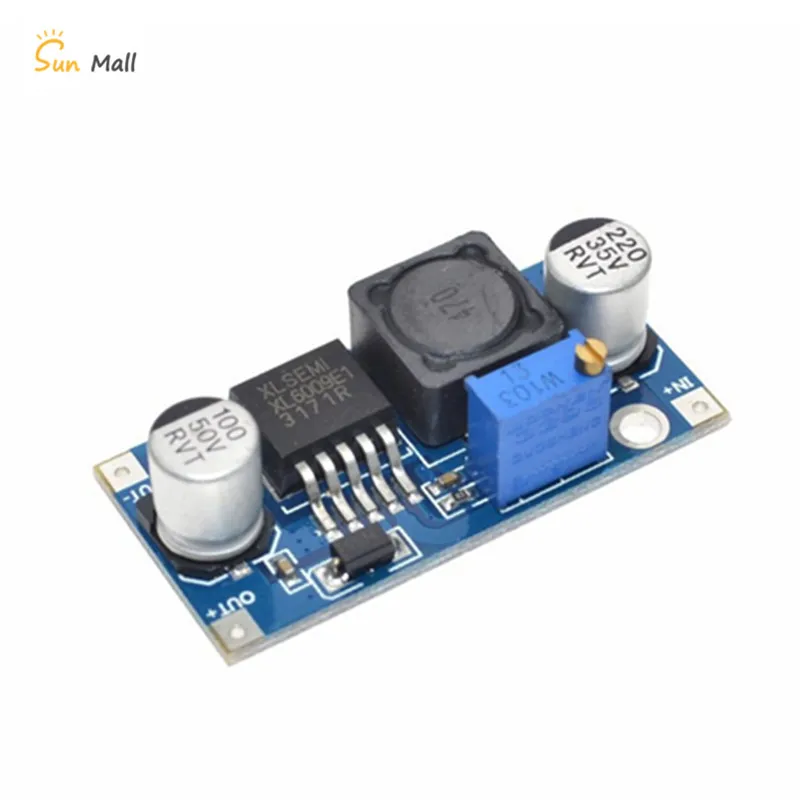 DC-DC power supply boost XL6009 boost module 4A high current OUT output adjustable
DC-DC power supply boost XL6009 boost module 4A high current OUT output adjustable