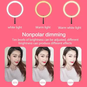 Bakeey G1 Foldable LED Ring Light Dimmable Selfie USB Ring Video Light with 1.68m Stand For Video Youtube Tiktok Makeup Flash
Bakeey G1 Foldable LED Ring Light Dimmable Selfie USB Ring Video Light with 1.68m Stand For Video Youtube Tiktok Makeup Flash