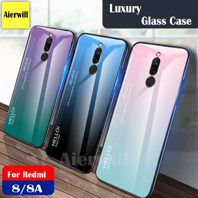 For Xiaomi Redmi 8A Case cover Shockproof Back Cover Gradient Tempered Glass Phone Case for Redmi 8A 8 A case Protective Cover
For Xiaomi Redmi 8A Case cover Shockproof Back Cover Gradient Tempered Glass Phone Case for Redmi 8A 8 A case Protective Cover