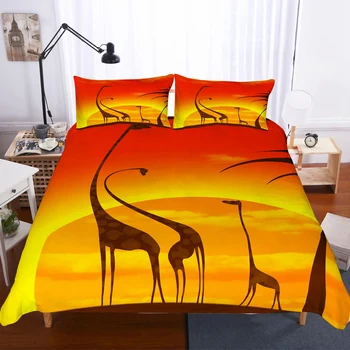 Cartoon Giraffe Theme Bedding Set Bedroom Decor 100% Microfiber Hypoallergenic with Zipper 1PC Duvet Cover with Pillowcases
Cartoon Giraffe Theme Bedding Set Bedroom Decor 100% Microfiber Hypoallergenic with Zipper 1PC Duvet Cover with Pillowcases
