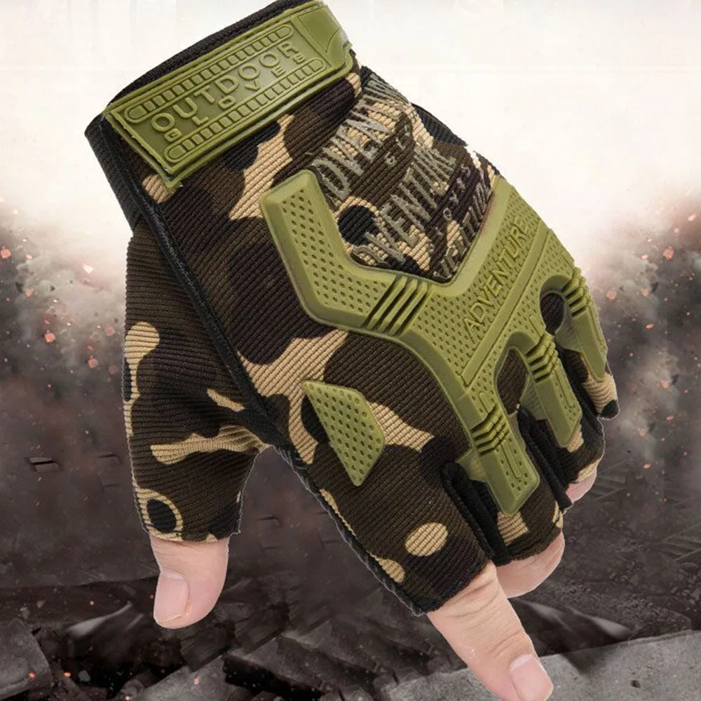 New Outdoor Motorcycle Half Finger Antiskid Gloves Motorcycle Riding Fitness Gloves Special Forces Army Fan Training Protective
New Outdoor Motorcycle Half Finger Antiskid Gloves Motorcycle Riding Fitness Gloves Special Forces Army Fan Training Protective
