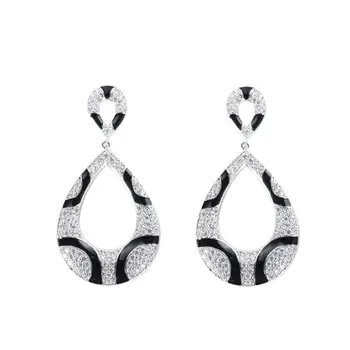 Black and White Cubic Zirconia Long Earrings Fashion Women's Party Jewelry Free Shipping Design Ladies Earrings Premium Gifts
Black and White Cubic Zirconia Long Earrings Fashion Women's Party Jewelry Free Shipping Design Ladies Earrings Premium Gifts