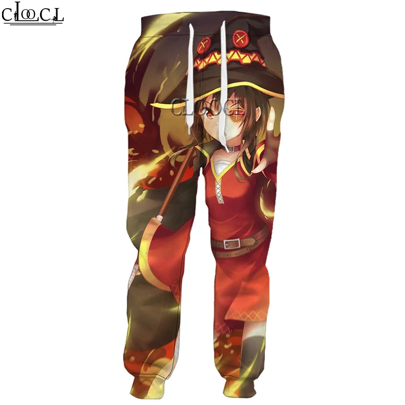 Классические брюки CLOOCL в стиле аниме для девушек Megumin Konosuba, повседневные модные спортивные брюки с 3D принтом для мужчин и женщин, Прямая поставка
Классические брюки CLOOCL в стиле аниме для девушек Megumin Konosuba, повседневные модные спортивные брюки с 3D принтом для мужчин и женщин, Прямая поставка