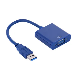 USB 3.0 To VGA Driverless Adapter Male 15-pin To Female Connector Cables Video Converter for Windows 98/2000/7/8 / Vista/10
USB 3.0 To VGA Driverless Adapter Male 15-pin To Female Connector Cables Video Converter for Windows 98/2000/7/8 / Vista/10