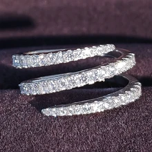 Design silver color cute Eternity Band Ring Engagement Wedding Luxury For Finger Bridal Women Jewelry R5600s
Design silver color cute Eternity Band Ring Engagement Wedding Luxury For Finger Bridal Women Jewelry R5600s
