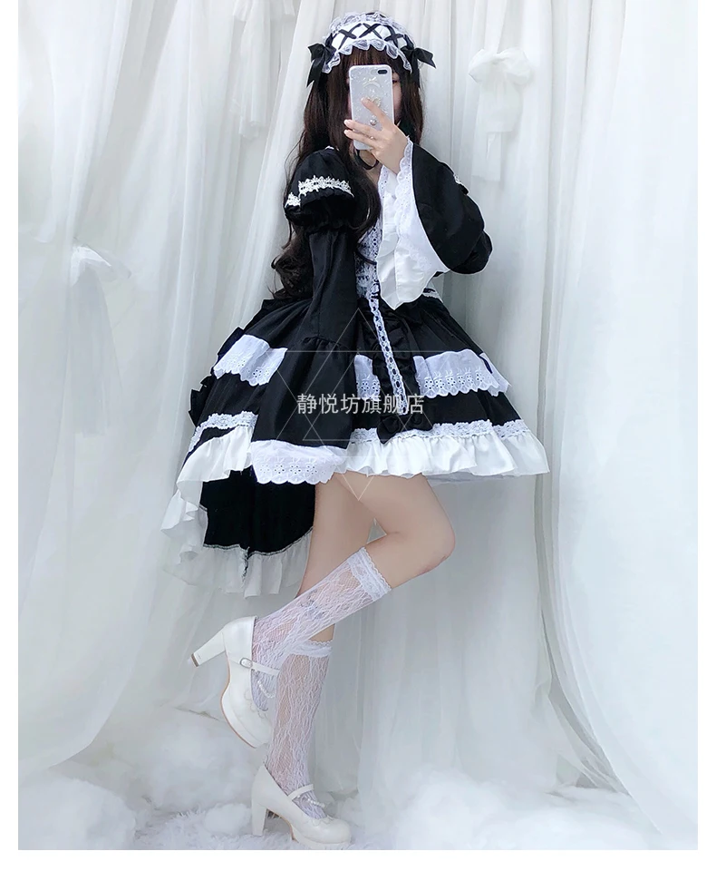 Luogen Coyoung Store Cosplay Sweet Lolita Dress Retro Lace Bowknot Flare Sleeve Victorian Kawaii Girl Gothic 36 Luogen Coyoung Store Cosplay Sweet Lolita Dress Retro Lace Bowknot Flare Sleeve Victorian Kawaii Girl Gothic -Zentai shop online Hd3eba84738ed44d2b667682702d335fcm.jpg