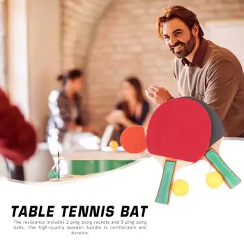 2pcs Table Universal Tennis Racket Ping Pong Paddle Bat with 3 Training Balls Set for Beginner Kids Adults Students
2pcs Table Universal Tennis Racket Ping Pong Paddle Bat with 3 Training Balls Set for Beginner Kids Adults Students