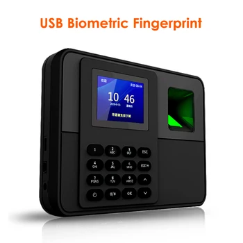 

2.4 inch Color TFT USB Biometric Fingerprint Time Attendance Realand Clock Employee Payroll Recorder Digital Reader Machine