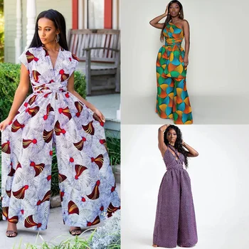 Women African Dashiki Jumpsuits Rompers Summer Casual Print V-neck Pocket Overalls Jumpsuit Short Sleeve Wide Leg Loose Jumpsuit
Women African Dashiki Jumpsuits Rompers Summer Casual Print V-neck Pocket Overalls Jumpsuit Short Sleeve Wide Leg Loose Jumpsuit