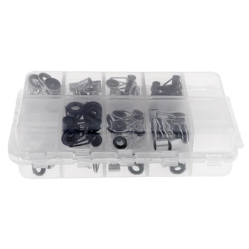 75pcs Fishing Rod Guides Top Tips Ring Set Raft Fishing Repair Accessories 1.8mm-8.5mm
75pcs Fishing Rod Guides Top Tips Ring Set Raft Fishing Repair Accessories 1.8mm-8.5mm