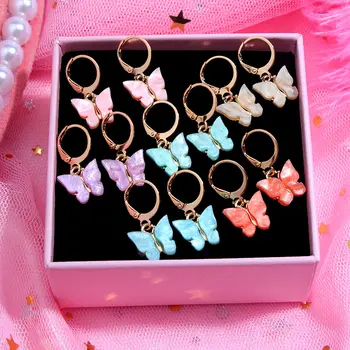 JJFOUCS Fashion Shining Acrylic Butterfly Dangle Earrings Cute Resin Animal Gold Color Drop Earring Girls Bijoux 2020 New Gift
JJFOUCS Fashion Shining Acrylic Butterfly Dangle Earrings Cute Resin Animal Gold Color Drop Earring Girls Bijoux 2020 New Gift