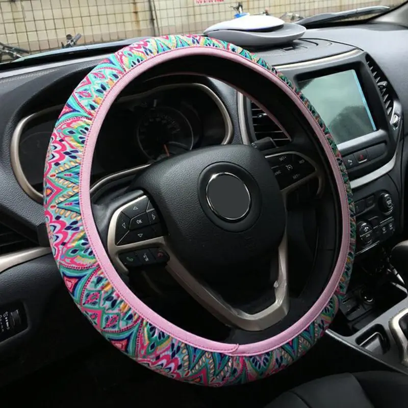 Universal Handmade Boho Tie Dyeing Steering Wheel Cover Stretch-on Fabric Steering Wheel Cover
Universal Handmade Boho Tie Dyeing Steering Wheel Cover Stretch-on Fabric Steering Wheel Cover