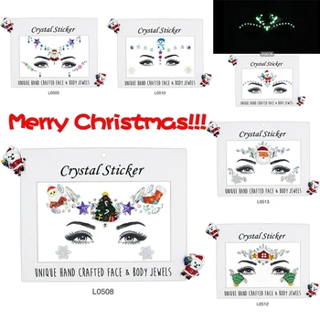 Halloween Temporary Rhinestone Face Tattoo Stickers Christmas Jewels Gems Temporary Tattoos for Merry Christmas Makeup
Halloween Temporary Rhinestone Face Tattoo Stickers Christmas Jewels Gems Temporary Tattoos for Merry Christmas Makeup