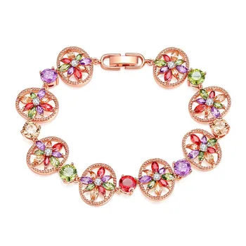 Popular 925 Silver Mosaic Crystal Flower Bracelet Trendy Fashion Charm Jewelry Accessories Amulet Gifts for Women Her
Popular 925 Silver Mosaic Crystal Flower Bracelet Trendy Fashion Charm Jewelry Accessories Amulet Gifts for Women Her