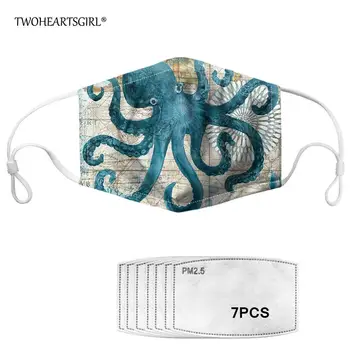 Twoheartsgirl Ocean Octopus Print Face Mask for Women Kids Washable Mouth Mask with Activated Carbon Filter Men Mascaras
Twoheartsgirl Ocean Octopus Print Face Mask for Women Kids Washable Mouth Mask with Activated Carbon Filter Men Mascaras