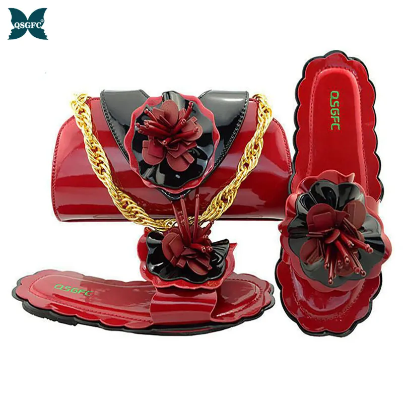 New Arrival Italian design Wine Shoes with Matching Bag Set Decorated with Flower Shape Shoe and Bag Set To Match for Party
New Arrival Italian design Wine Shoes with Matching Bag Set Decorated with Flower Shape Shoe and Bag Set To Match for Party