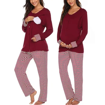 Maternity Suit hotel del luna قضيب صناعي Long Sleeve Nursing T-shirt Tops+Striped Pants Pajamas Set Suit Wholesale Free Ship Z4
Maternity Suit hotel del luna قضيب صناعي Long Sleeve Nursing T-shirt Tops+Striped Pants Pajamas Set Suit Wholesale Free Ship Z4