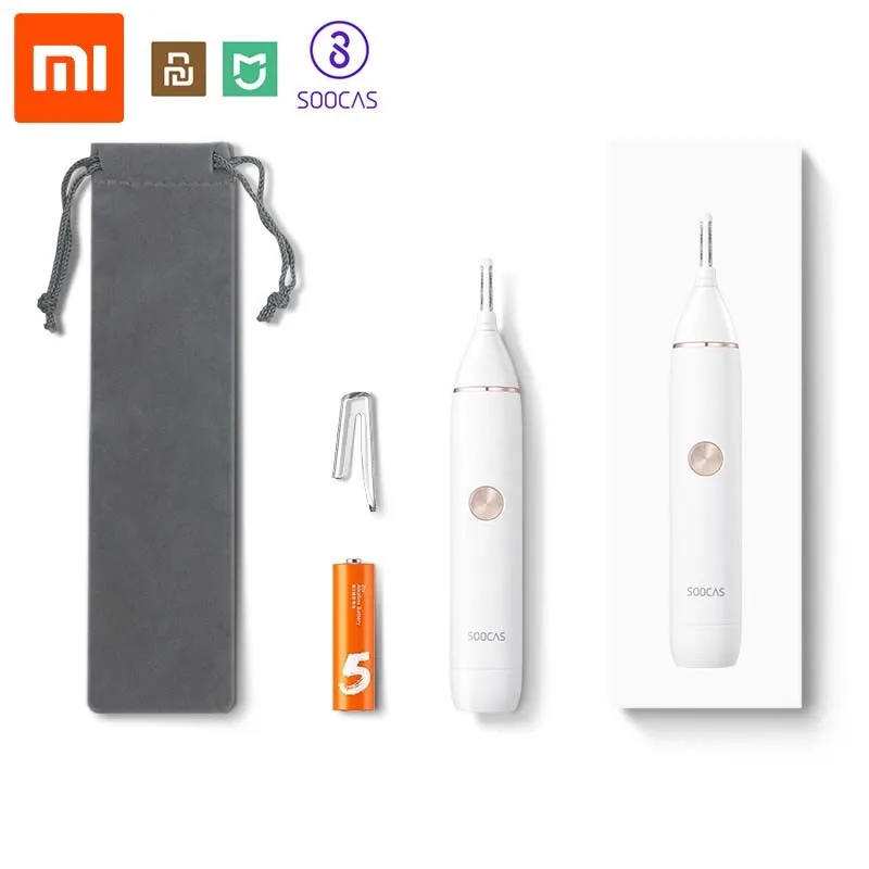Original Xiaomi Youpin SOOCAS N1 Washable Nose Hair Trimmer Smart Mini Portable Electric Shaver Razor With Travel Bag
Original Xiaomi Youpin SOOCAS N1 Washable Nose Hair Trimmer Smart Mini Portable Electric Shaver Razor With Travel Bag
