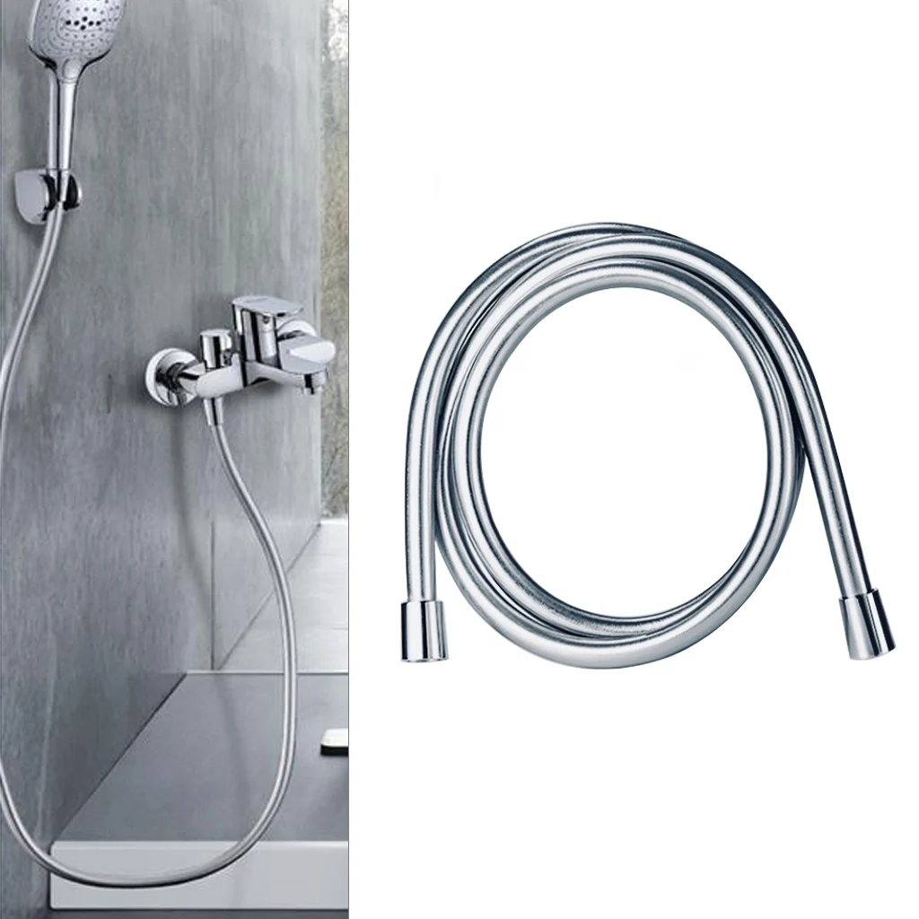 1.5m/2m PVC High Pressure Shower Hose Silver Anti-Winding Smooth Thicken Explosion-Proof Pipes Bathroom Shower Set Accessories
1.5m/2m PVC High Pressure Shower Hose Silver Anti-Winding Smooth Thicken Explosion-Proof Pipes Bathroom Shower Set Accessories