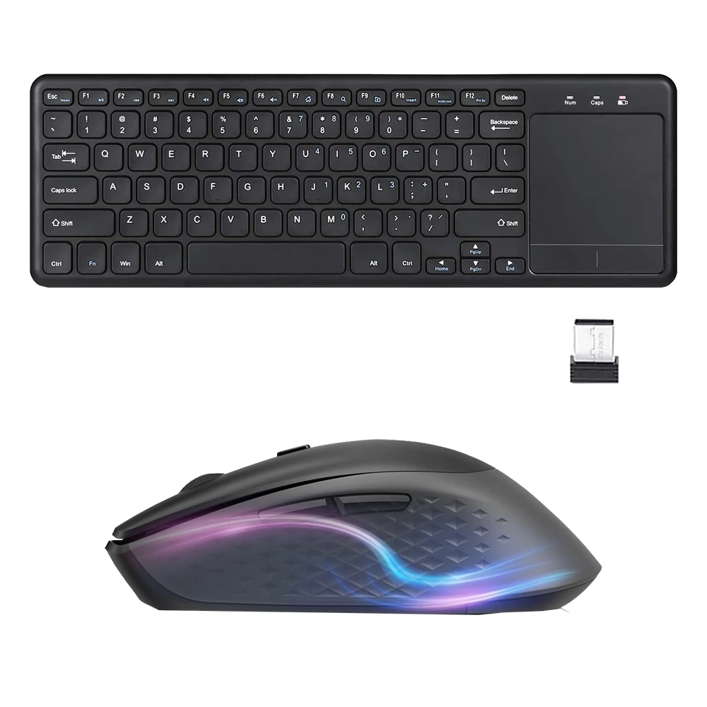 Фото Клавиатура с сенсорной панелью беспроводная мышь для Windows Smart TV Android Box ноутбука
