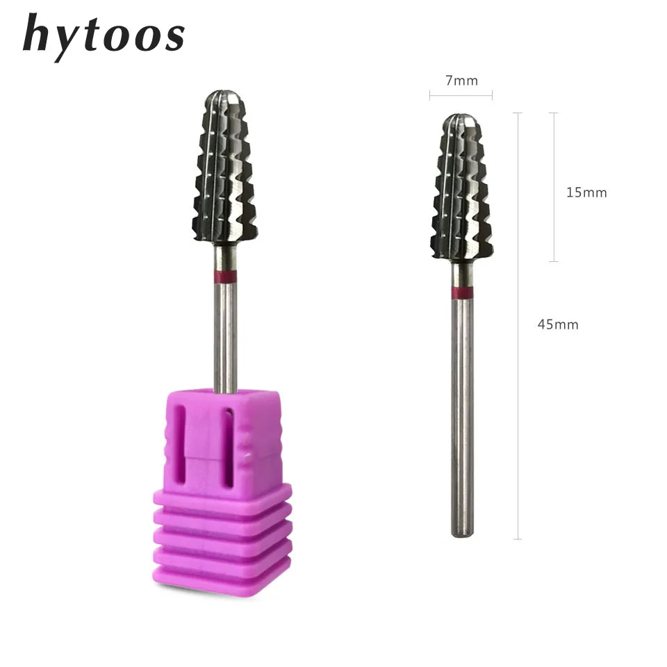HYTOOS 3XC Two-way Carbide Nail Drill Bit 3/32" Rotary Cone Carbide Burr Manicure Bits For Nail Drill Nail Art Tools
HYTOOS 3XC Two-way Carbide Nail Drill Bit 3/32" Rotary Cone Carbide Burr Manicure Bits For Nail Drill Nail Art Tools