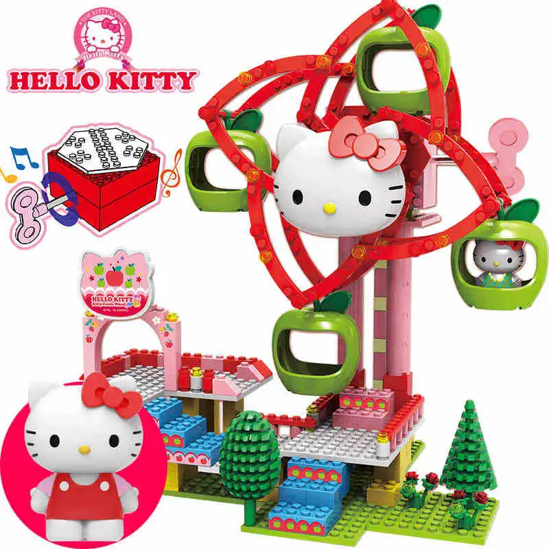 Genuine Hello Kitty Ferris Wheel Merry-go-round Building Blocks Small Particles Educational Assembled Building Blocks Play House
Genuine Hello Kitty Ferris Wheel Merry-go-round Building Blocks Small Particles Educational Assembled Building Blocks Play House