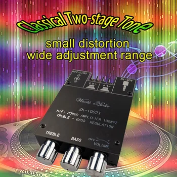 ZK-1002T TPA3116D2 Bluetooth 5.0 Subwoofer Amplifier Board 2X100W 2.0 Channel High Power o Stereo Amplifier Board
ZK-1002T TPA3116D2 Bluetooth 5.0 Subwoofer Amplifier Board 2X100W 2.0 Channel High Power o Stereo Amplifier Board