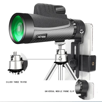 12x50 High Power Monocular Telescope Compact Spotting Scope With Tripod Phone Clip Adapter For Bird Watching Camping Hiking 
12x50 High Power Monocular Telescope Compact Spotting Scope With Tripod Phone Clip Adapter For Bird Watching Camping Hiking