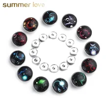 10pcs Round 12 Constellations Zodiac Luminous Glass Cabochon Snap Buttons Fit DIY Bracelet Jewelry Making Findings Wholesale
10pcs Round 12 Constellations Zodiac Luminous Glass Cabochon Snap Buttons Fit DIY Bracelet Jewelry Making Findings Wholesale