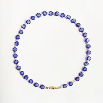 Bohemian blue flower pattern bead necklace white imitation pearl mix and match design choker jewelry gift for women wholesale
Bohemian blue flower pattern bead necklace white imitation pearl mix and match design choker jewelry gift for women wholesale