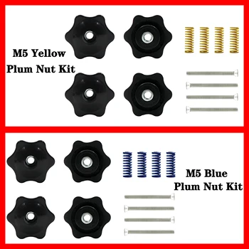 M5 hand tightening Thandle thread star mechanical black nut clamping knob manual nut spring kit 3D printer accessory
M5 hand tightening Thandle thread star mechanical black nut clamping knob manual nut spring kit 3D printer accessory