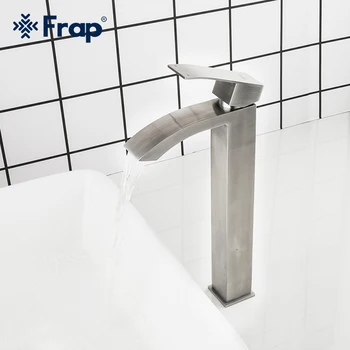 FRAP stainless basin faucet mixer tap with high spilt f10803-2 
FRAP stainless basin faucet mixer tap with high spilt f10803-2