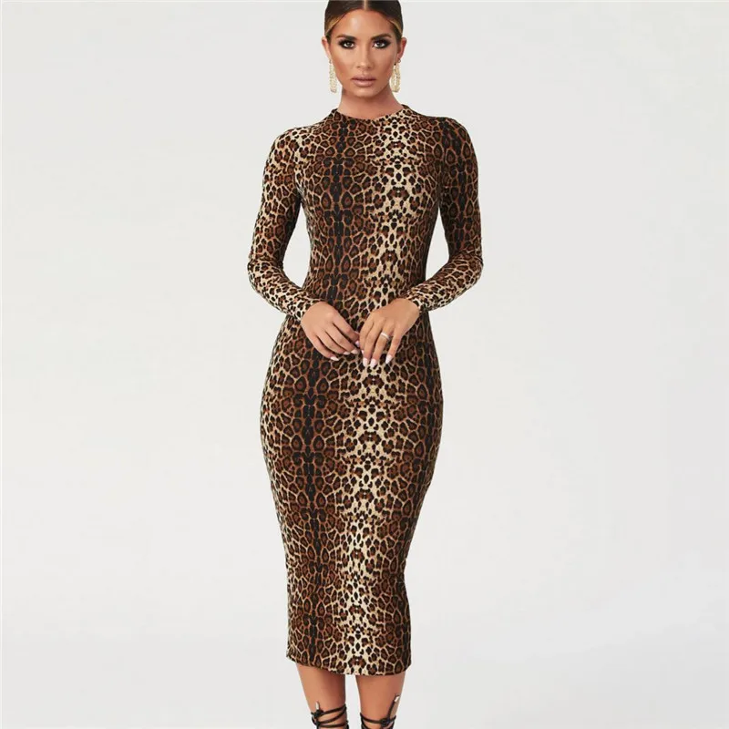 Europe And America Hot Selling 2020 Autumn New Style Leopord Pattern Long-sleeved Dress Medium-length Dress WOMEN'S Dress
Europe And America Hot Selling 2020 Autumn New Style Leopord Pattern Long-sleeved Dress Medium-length Dress WOMEN'S Dress