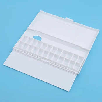 White Drawing Tools Flip Folding 24 Grids Paint Box PP Large Art Supplies Watercolor Tray Palette 26.5 * 12 * 2.3cm
White Drawing Tools Flip Folding 24 Grids Paint Box PP Large Art Supplies Watercolor Tray Palette 26.5 * 12 * 2.3cm