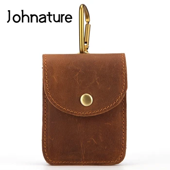 Johnature Casual Men Mini Waistpack Bag 2020 New First Layer Crazy Horse Leather Belt Bag Magnetic Buckle Male Cigarette Bag
Johnature Casual Men Mini Waistpack Bag 2020 New First Layer Crazy Horse Leather Belt Bag Magnetic Buckle Male Cigarette Bag