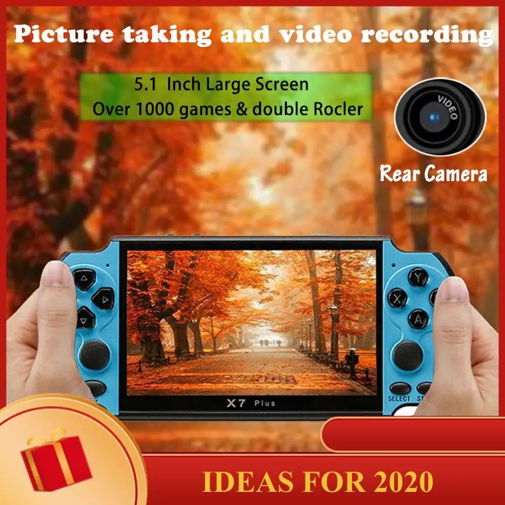 X7 Plus 8G Video Portable Arcade Game Console MP5 5.1 Inch Screen Handheld Music Double Rocker LCD Rechargeabl Kid Children Gift
X7 Plus 8G Video Portable Arcade Game Console MP5 5.1 Inch Screen Handheld Music Double Rocker LCD Rechargeabl Kid Children Gift